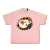 Salmon happy hedgehog sunflower leopard Urban Heavy Tee - Jasminsmagicworld