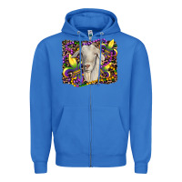 True Royal mardi gras goat fleur de lis Zipper Hoodie - RanaPortraitStore