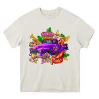Cream mardi gras truck olivia Heavy Core Tee - OliviaCreatesArt