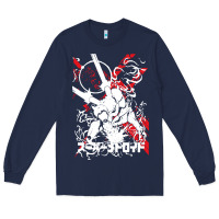 Navy #metroid Long Sleeve Tee - linhVisuals
