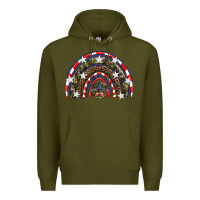 Army Green usa camouflage rainbow Premium Hoodie - Artiststas