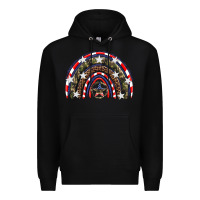 Black usa camouflage rainbow Premium Hoodie - Artiststas