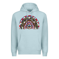 Blue Mist usa camouflage rainbow Premium Hoodie - Artiststas