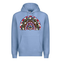 Colony Blue usa camouflage rainbow Premium Hoodie - Artiststas