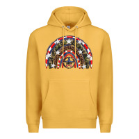 Mustard usa camouflage rainbow Premium Hoodie - Artiststas