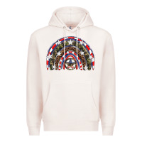 Pale Pink usa camouflage rainbow Premium Hoodie - Artiststas