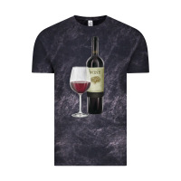 Cloud Black California Wine Vintage Tee - RanaPortraitStore