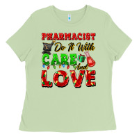 Matcha pharmacist do it with care and love christmas Ladies Tee - FaDigitalArtStudio
