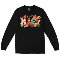Black Noel Afro Girl Baby Long Sleeve Tee - CowhideDigitalArt