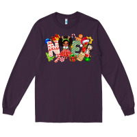 Plum Noel Afro Girl Baby Long Sleeve Tee - CowhideDigitalArt