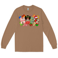 Toasted Coconut Noel Afro Girl Baby Long Sleeve Tee - CowhideDigitalArt