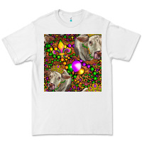 White Mardi Gras Cow Leopard Seamless Pattern Premium Tee - FaDigitalArtStudio
