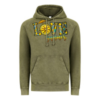 Vintage Olive love summer Vintage Hoodie - CowhideDigitalArt