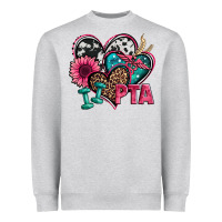 Heather Grey pta physical therapy assistant hearts Heavyweight Sweatshirt - Jasminsmagicworld