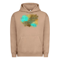 Pigment Burro turquoise leopard patch Urban Hoodie - Jasminsmagicworld