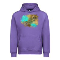 Tulip turquoise leopard patch Urban Hoodie - Jasminsmagicworld