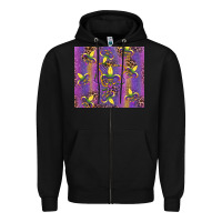 Black mardi gras fleur de lis Zipper Hoodie - RanaPortraitStore
