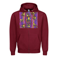 Burgundy mardi gras fleur de lis Zipper Hoodie - RanaPortraitStore