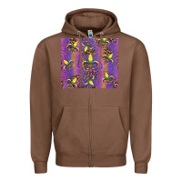 Chestnut mardi gras fleur de lis Zipper Hoodie - RanaPortraitStore