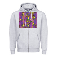 Heather Grey mardi gras fleur de lis Zipper Hoodie - RanaPortraitStore