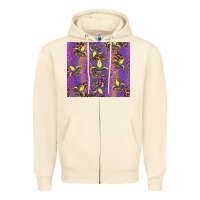 Sandshell mardi gras fleur de lis Zipper Hoodie - RanaPortraitStore