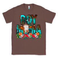 Chestnut Boy Mama Flowers Cow Classic Tee - CowCowDesign
