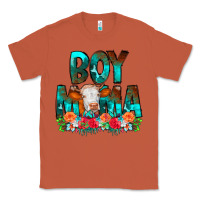 Copper Boy Mama Flowers Cow Classic Tee - CowCowDesign