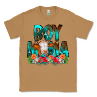 Toasted Coconut Boy Mama Flowers Cow Classic Tee - CowCowDesign