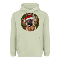 Matcha German Shepherd Christmas Heavyweight Hoodie - RanaPortraitStore