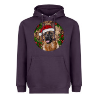Plum German Shepherd Christmas Heavyweight Hoodie - RanaPortraitStore