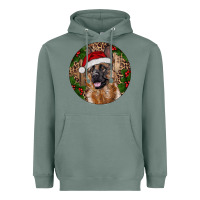 Sage German Shepherd Christmas Heavyweight Hoodie - RanaPortraitStore