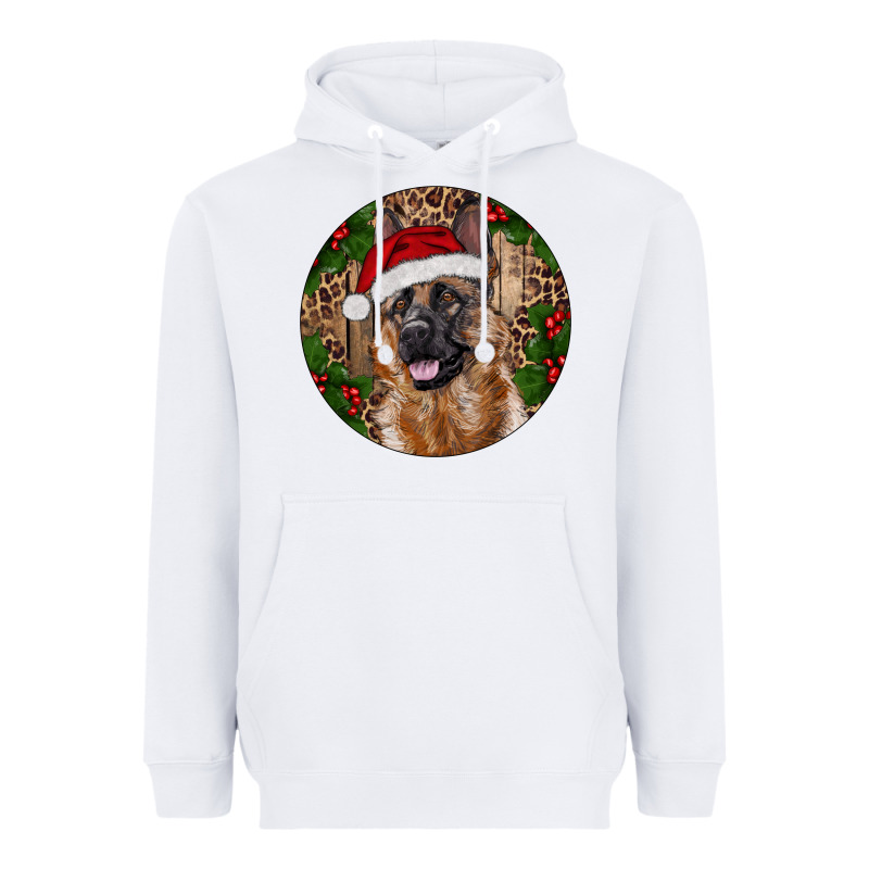 German Shepherd Christmas Heavyweight Hoodie by RanaPortraitStore | Teevron