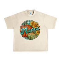 Sandshell pumpkin mama with background Urban Heavy Tee - BundleAndBundleShop