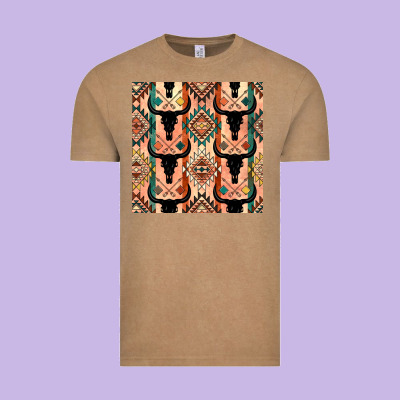 Native American Aztec Seamless Pattern 4 Vintage Tee Designed By Bundleandbundleshop