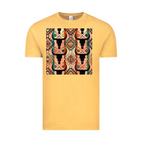 Vintage Mustard native american aztec seamless pattern 4 Vintage Tee - BundleAndBundleShop