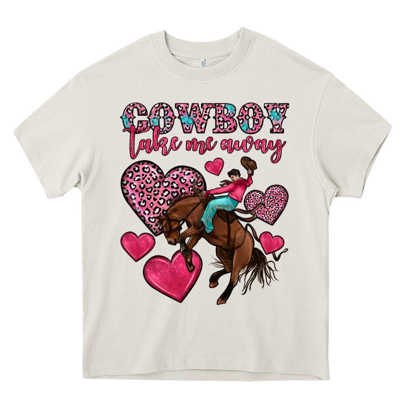 Cowboy Take Me Away Heavy Core Tee by OliviaCreatesArt | Teevron