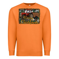 Carrot Merry Christmas Farm Tractor Premium Sweatshirt - RanaPortraitStore