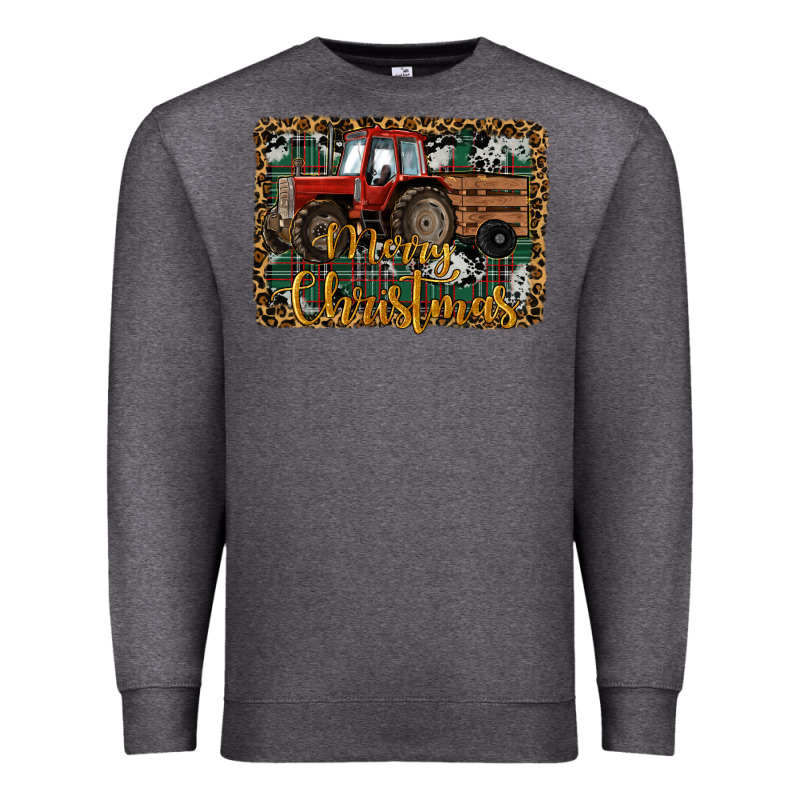 Merry Christmas Farm Tractor Premium Sweatshirt by RanaPortraitStore | Teevron