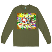 Army Green Love Summer Long Sleeve Tee - CowhideDigitalArt
