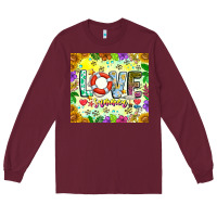 Burgundy Love Summer Long Sleeve Tee - CowhideDigitalArt
