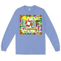 Colony Blue Love Summer Long Sleeve Tee - CowhideDigitalArt