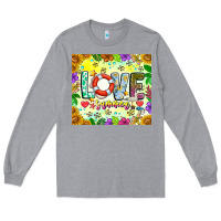 Heather Grey Love Summer Long Sleeve Tee - CowhideDigitalArt