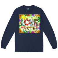Navy Love Summer Long Sleeve Tee - CowhideDigitalArt