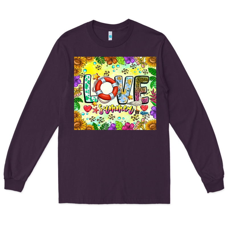Love Summer Long Sleeve Tee by CowhideDigitalArt | Teevron
