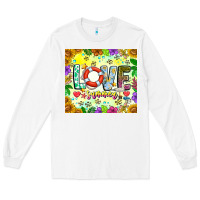 White Love Summer Long Sleeve Tee - CowhideDigitalArt