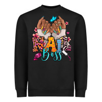 Black Afro woman nail boss Heavyweight Sweatshirt - RanaPortraitStore