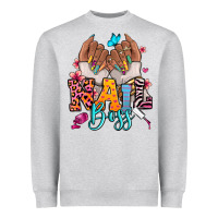 Heather Grey Afro woman nail boss Heavyweight Sweatshirt - RanaPortraitStore