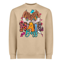 Afro Woman Nail Boss Heavyweight Sweatshirt | Teevron