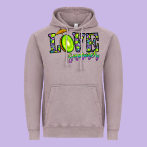 Love Summer Vintage Hoodie Designed By Cowhidedigitalart