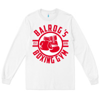 White boxing gym Long Sleeve Tee - linhVisuals